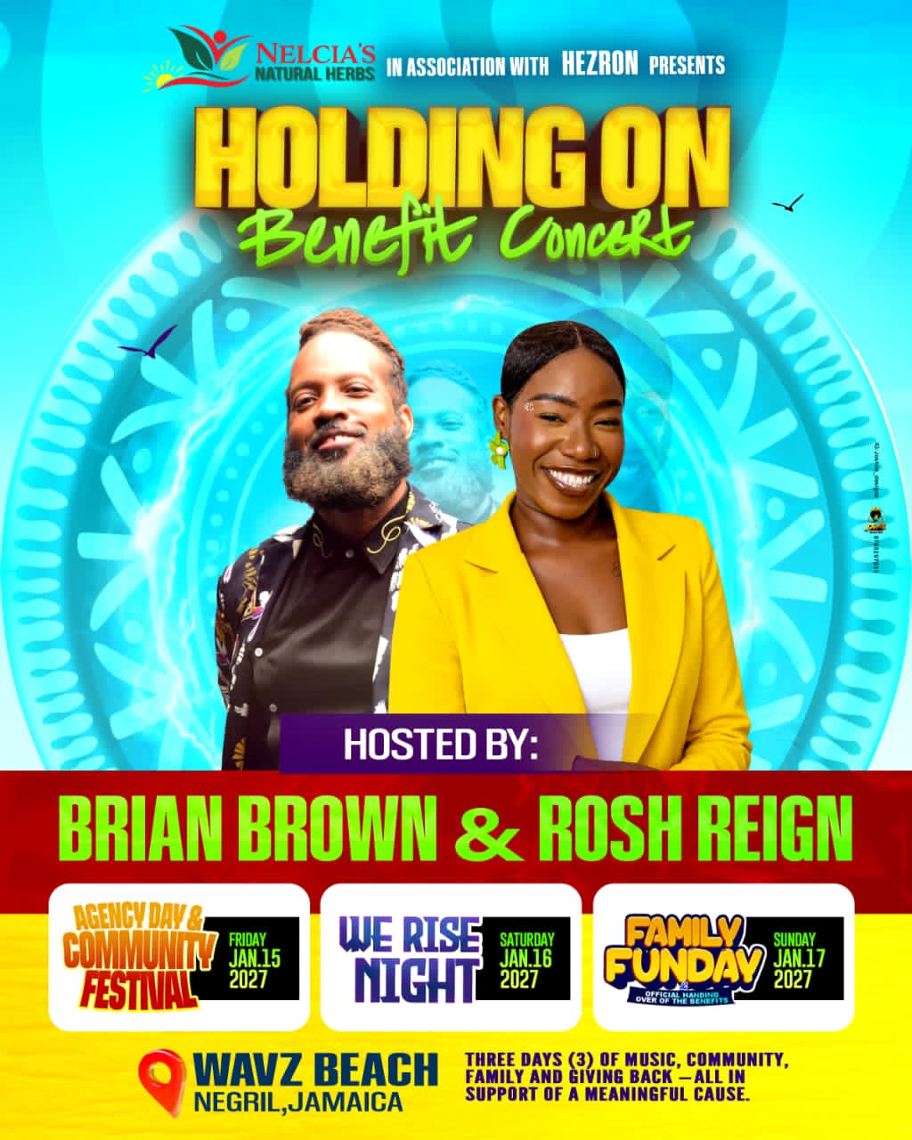 Holding On Benefit Concert — Hosted by Brian Brown & Rosh Reign